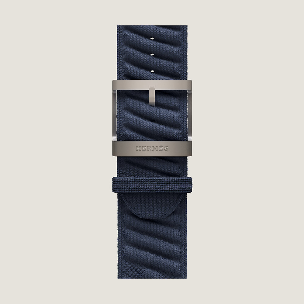 Band Apple Watch Hermès Single Tour 49 mm En Mer | Hermès USA